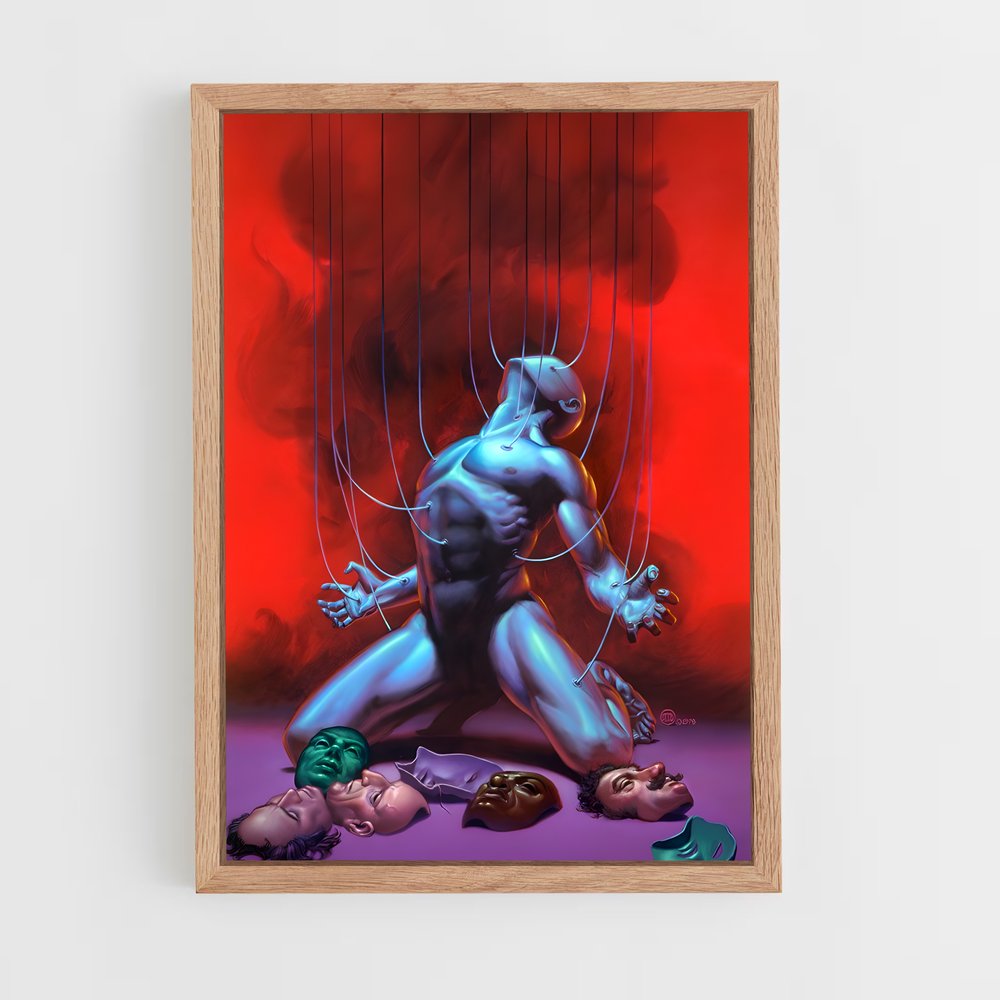 Poster Masque d'Araignée – affiche Art spatial (vue 4)